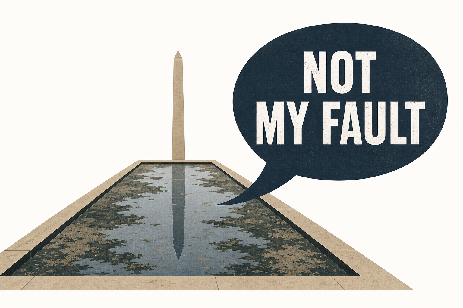 Trump on the Shabby Condition of the Reflecting Pool: Not My Fault