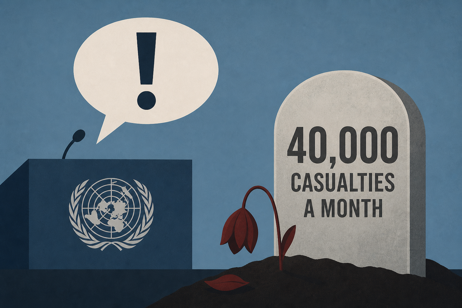 US Warns Russia at UN as Casualties Hit 40,000 a Month
