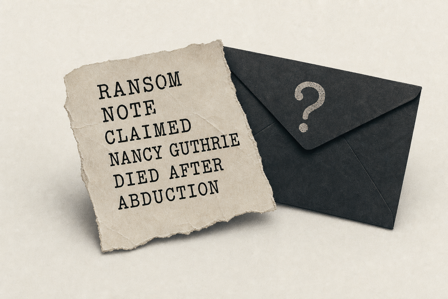 Ransom note claimed Nancy Guthrie died after abduction