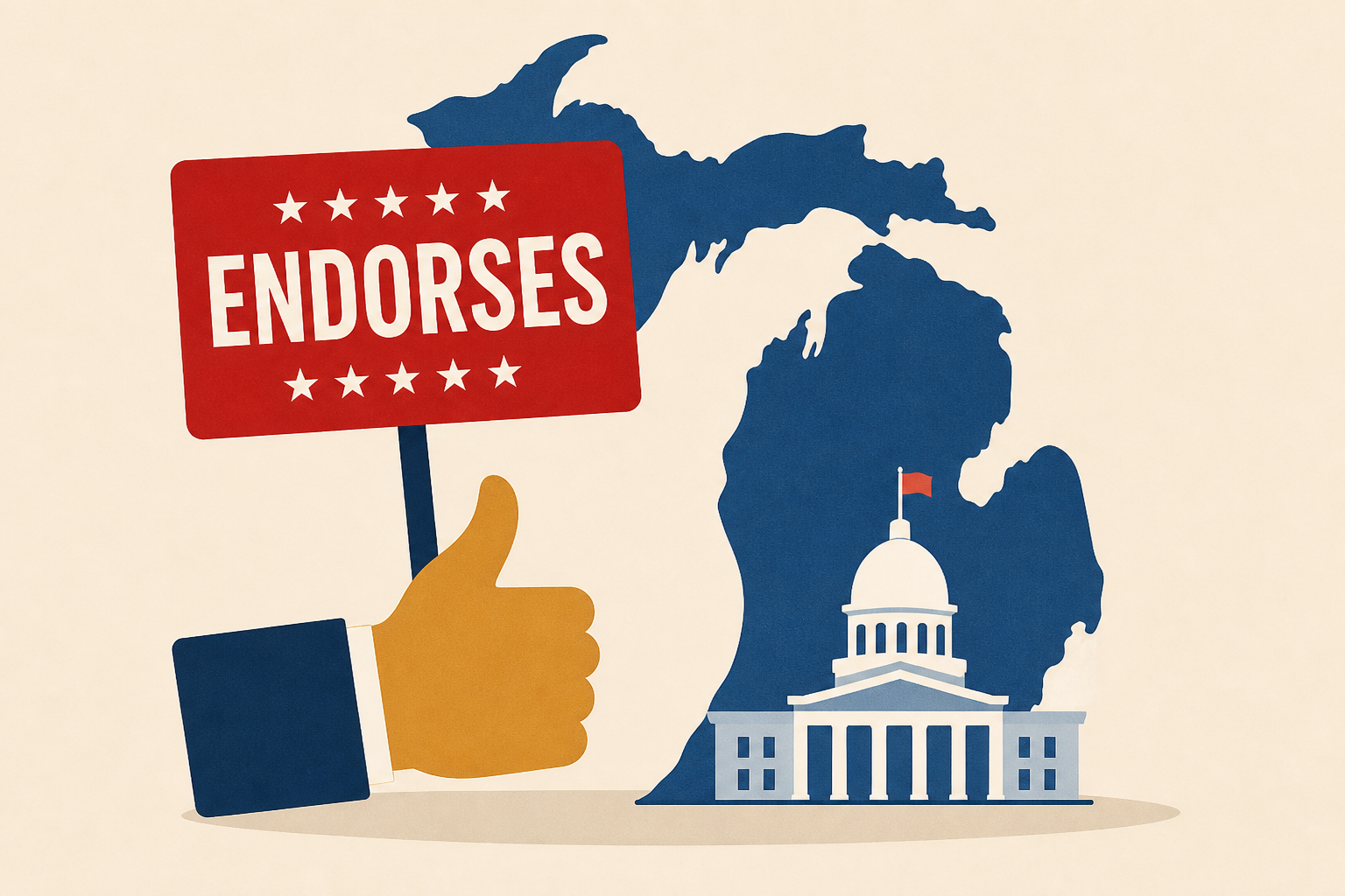 President Donald Trump endorses in Michigan's race for governor