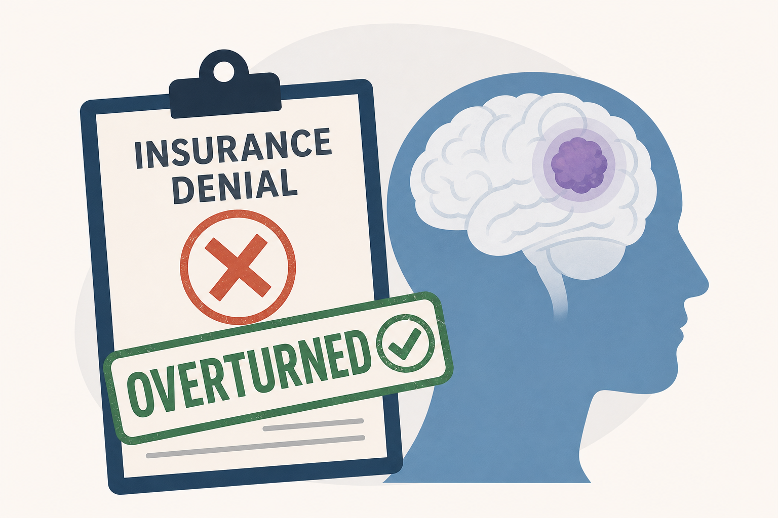 Insurance denial overturned for brain tumor patient