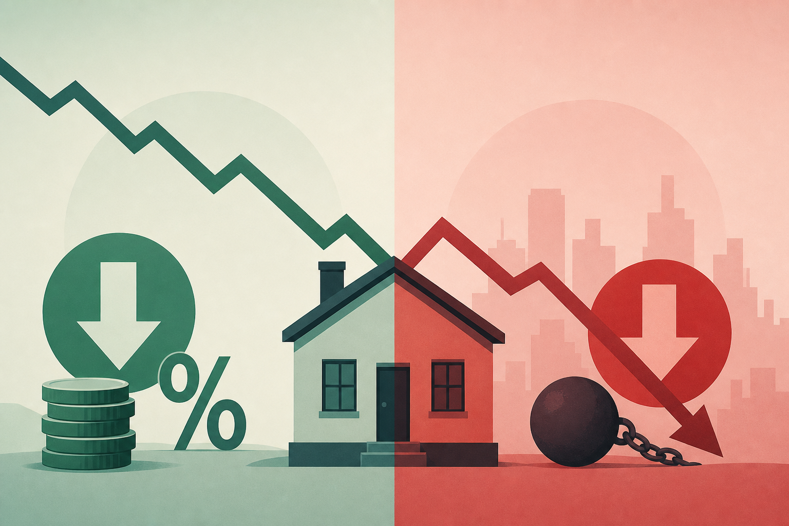 When falling housing prices are good news - and when they're not