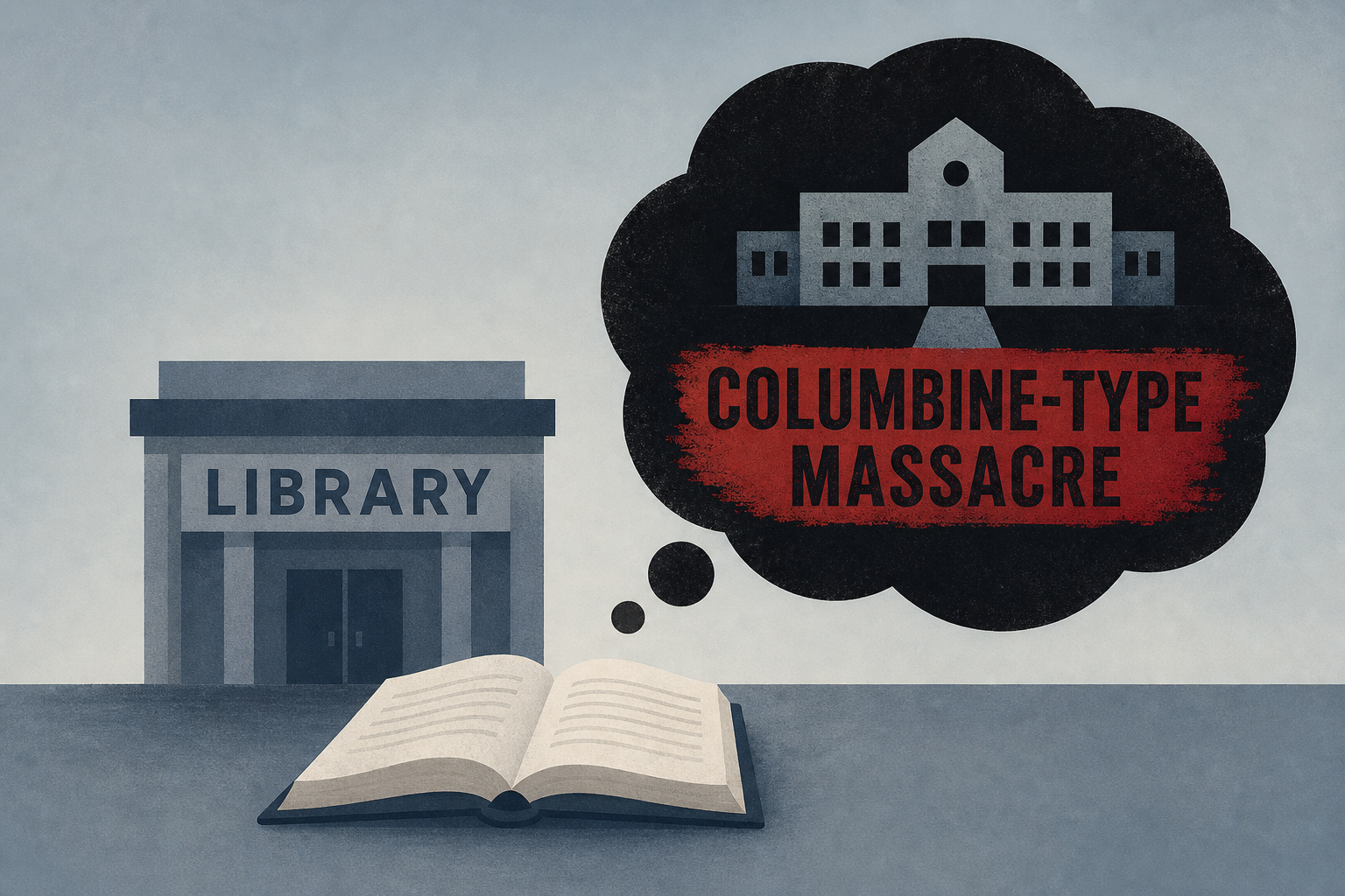 Library shooting suspect apparently wanted Columbine-type massacre, police say