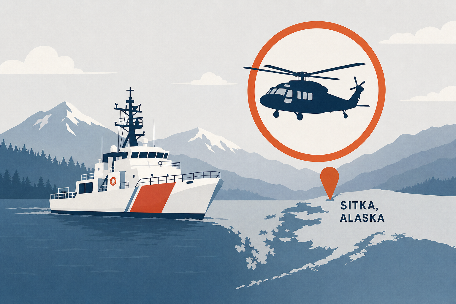 UPDATE: Coast Guard responds to Coast Guard helicopter crash in Sitka, Alaska