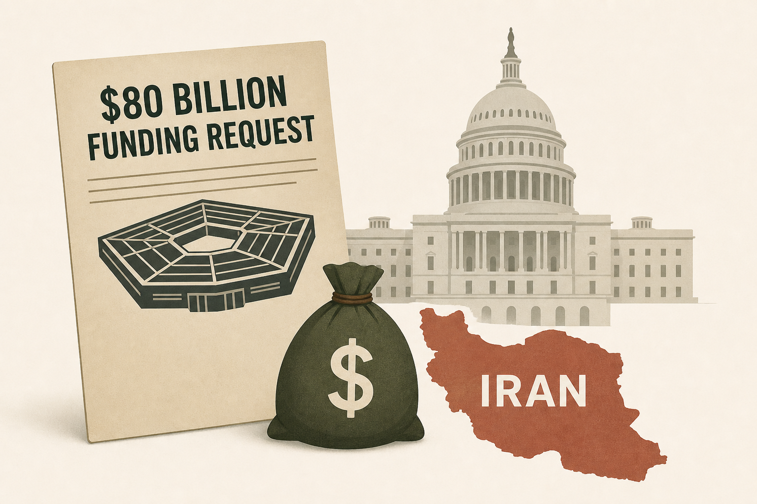 Pentagon seeks $80 billion from Congress for Iran war