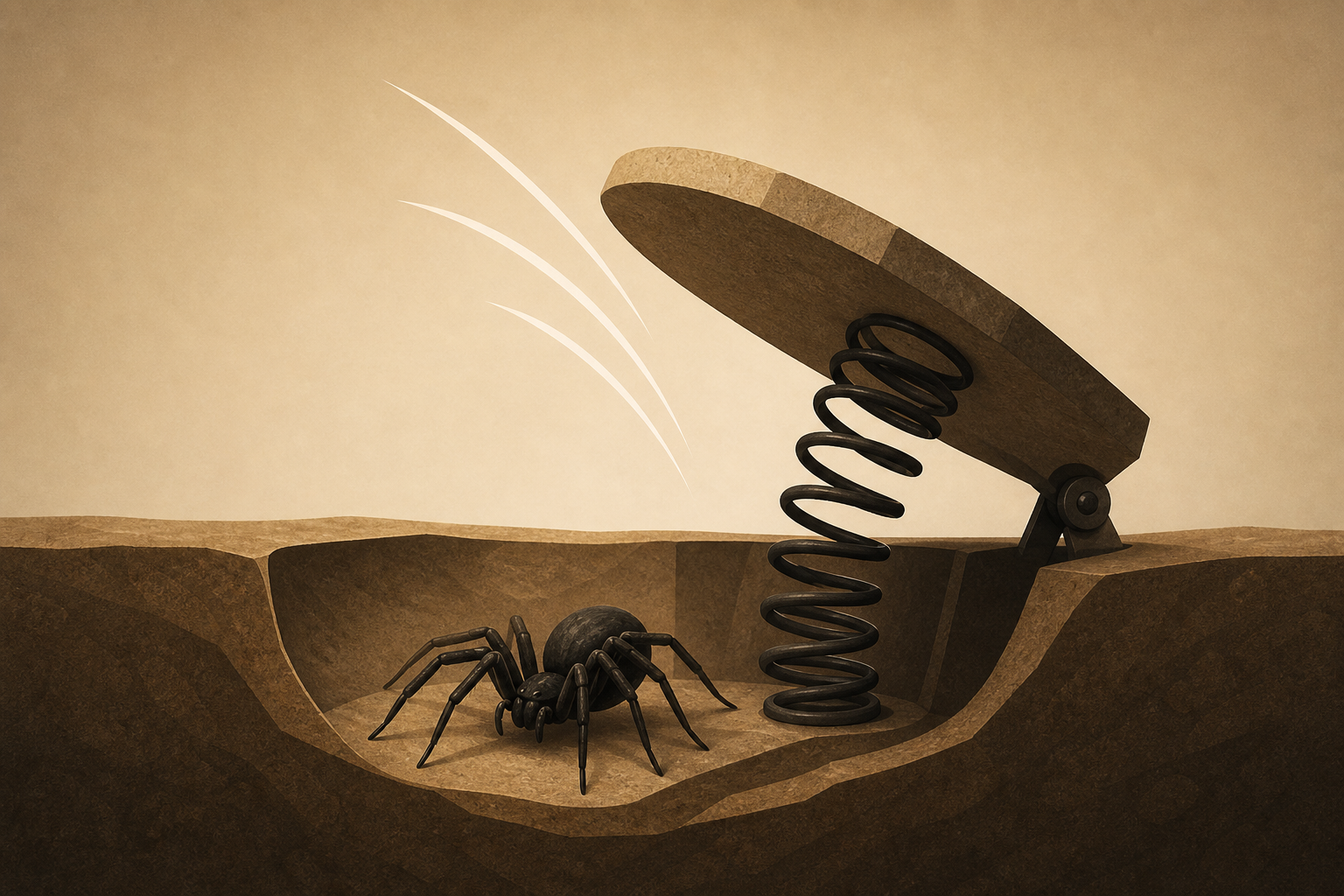 Spider which uses spring trap to capture prey discovered in Australia