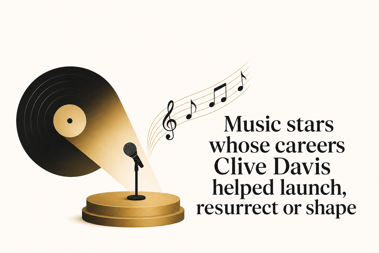 Music stars whose careers Clive Davis helped launch, resurrect or shape