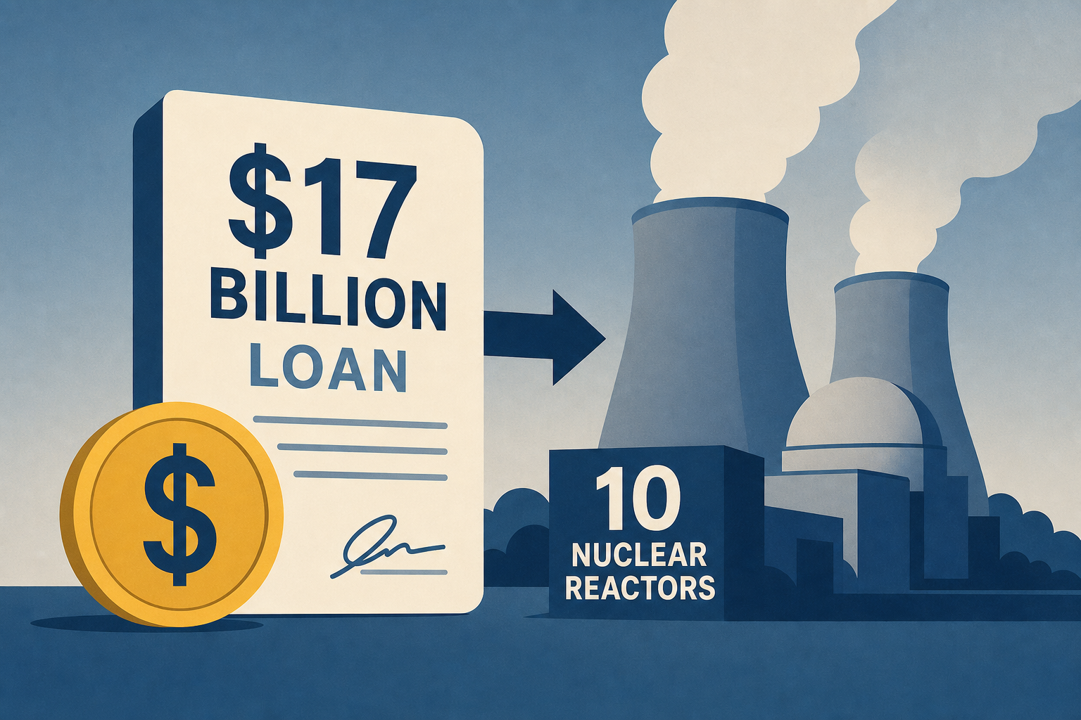 Trump administration to loan $17 billion to build 10 nuclear reactors