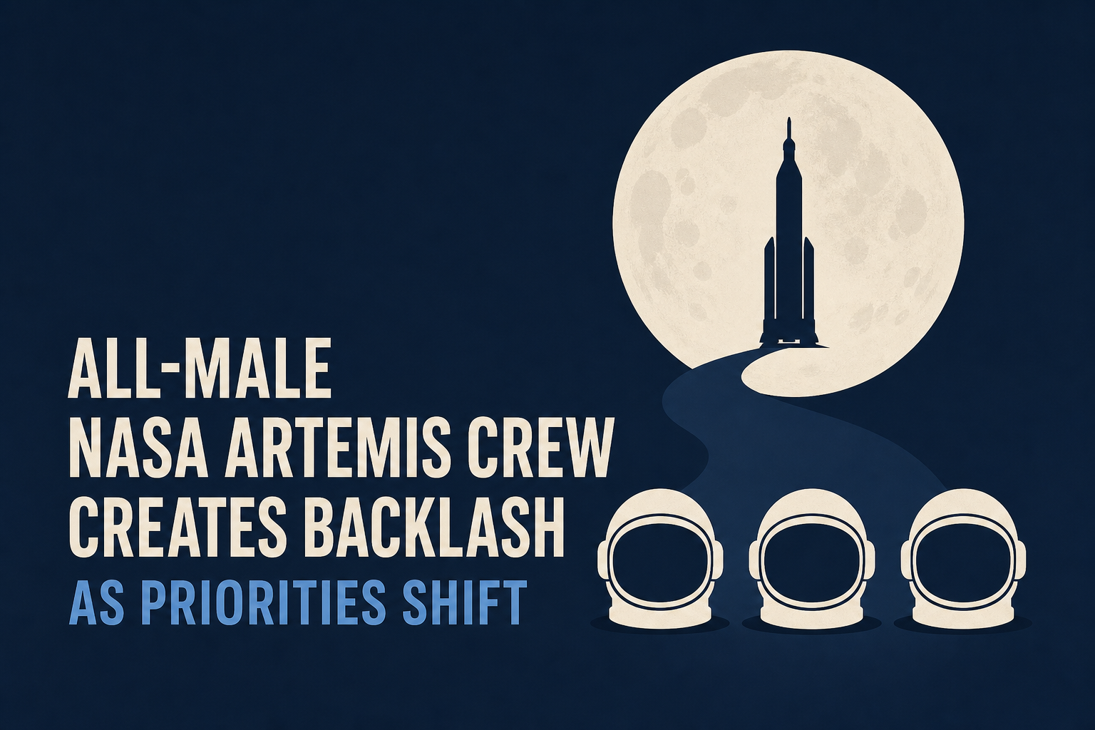 All-male NASA Artemis crew creates backlash as priorities shift