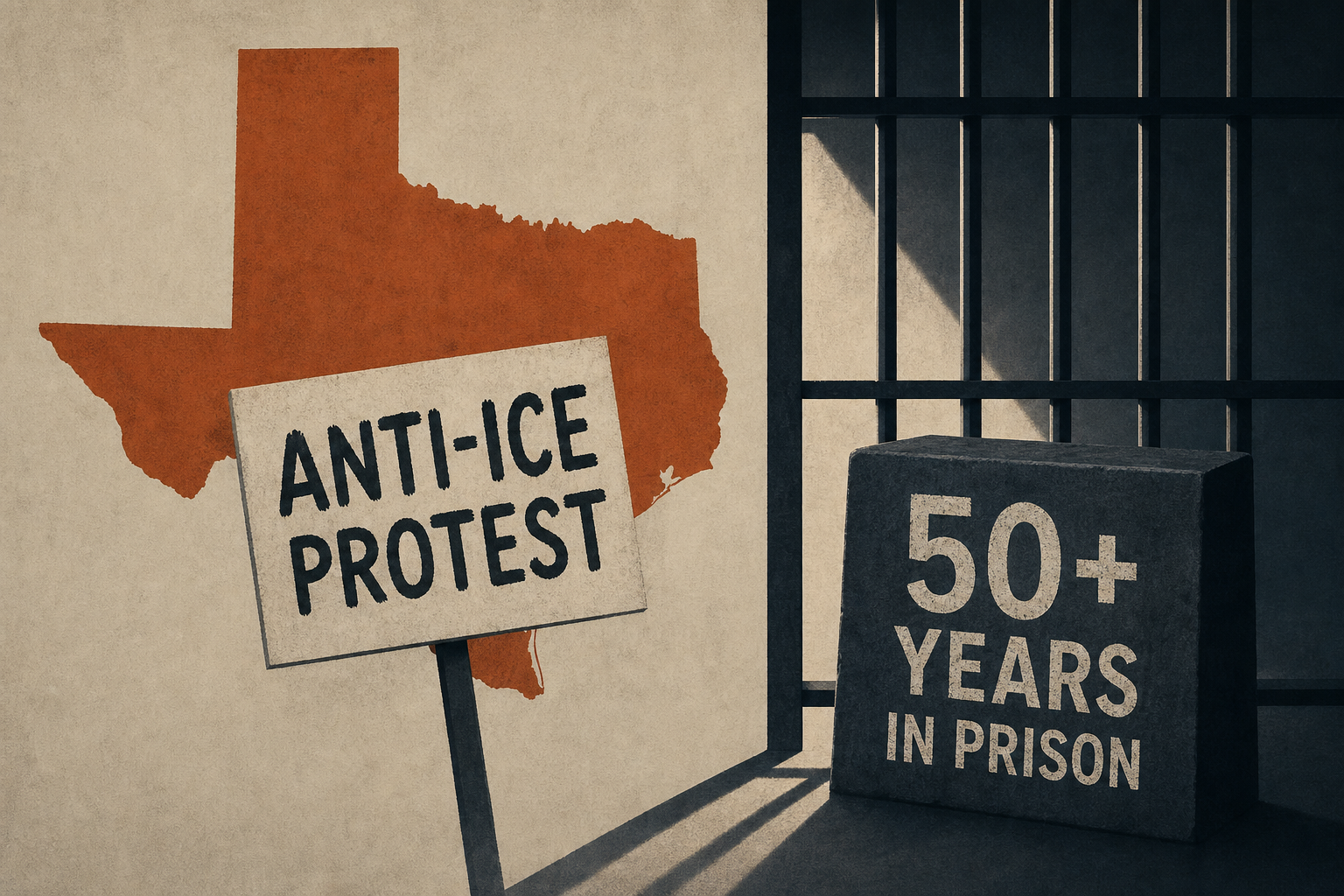 Texas anti-ICE protesters convicted of terrorism charges sentenced to at least 50 years in prison