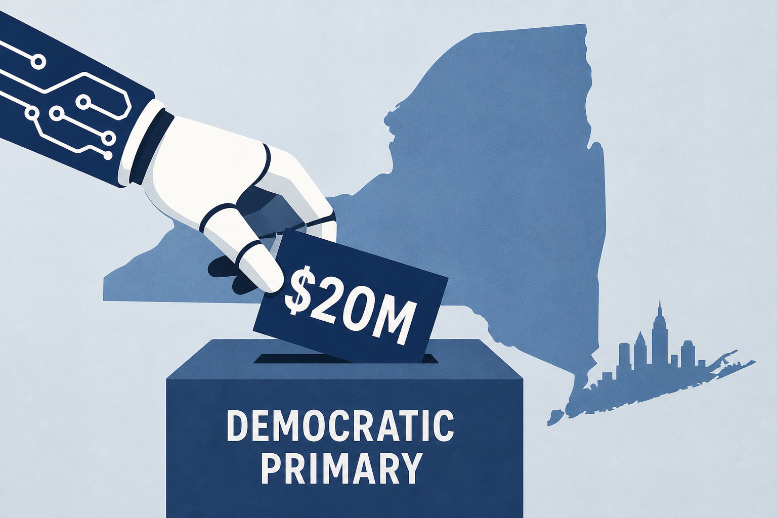 AI PACs pour $20M into New York Democratic primary in regulation battle
