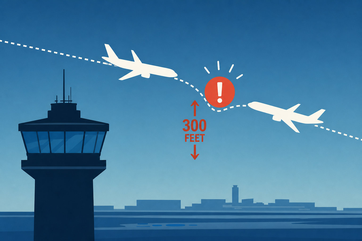 Boston Logan air traffic controller scrambles to avoid near miss as 2 flights come within 300 feet of each other