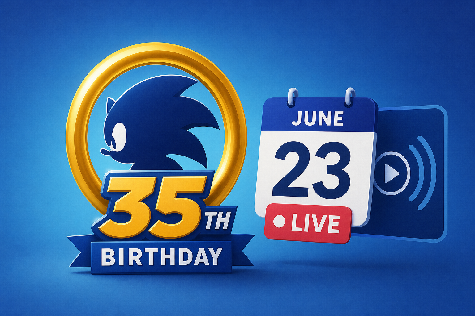 Sonic the Hedgehog 35th birthday live stream set for June 23 [Update]