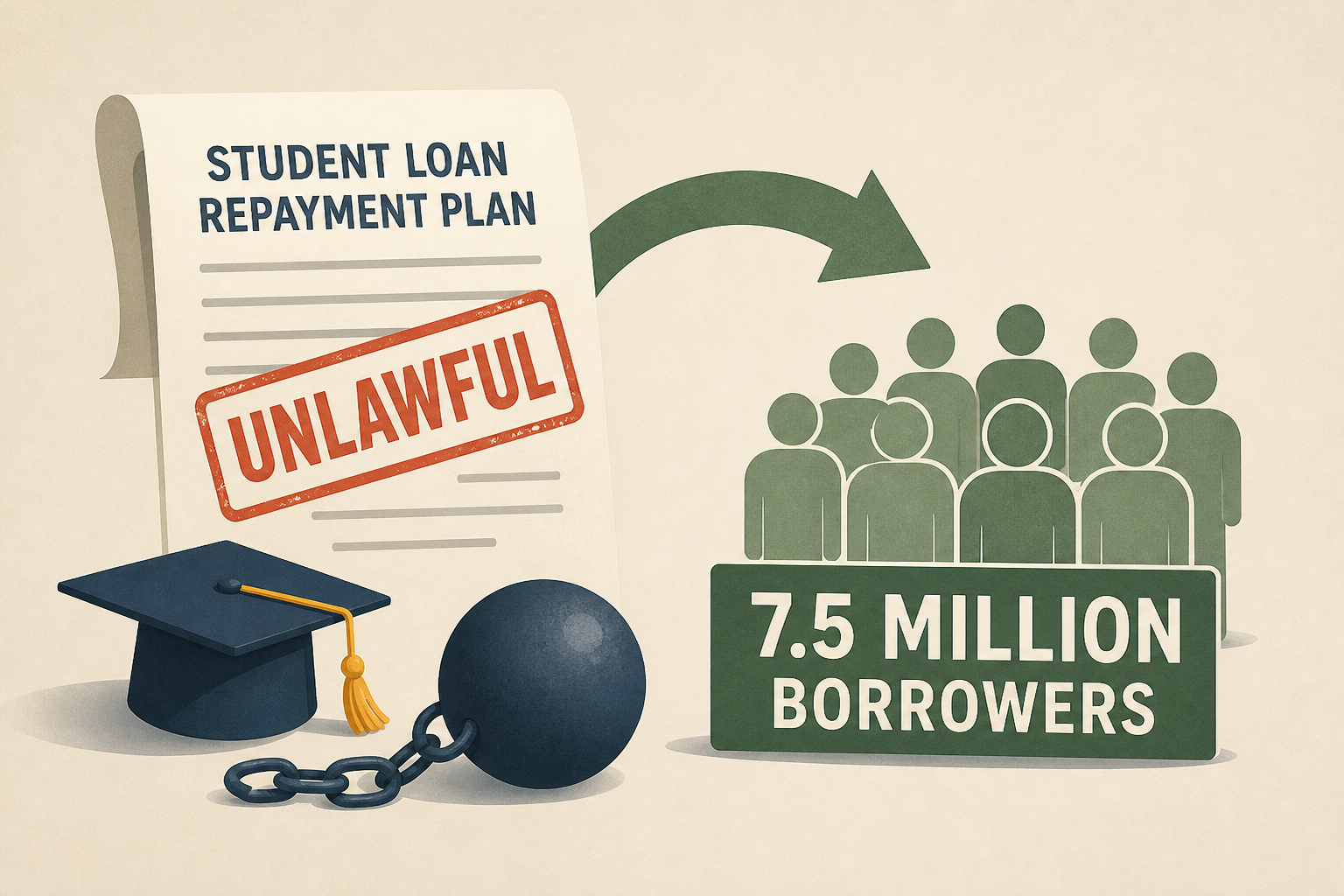 Trump Education Department to shift 7.5M off unlawful Biden student loan repayment plan