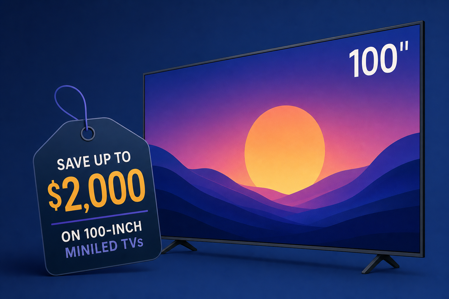 Save Up to $2,000 on 100-Inch MiniLED TVs