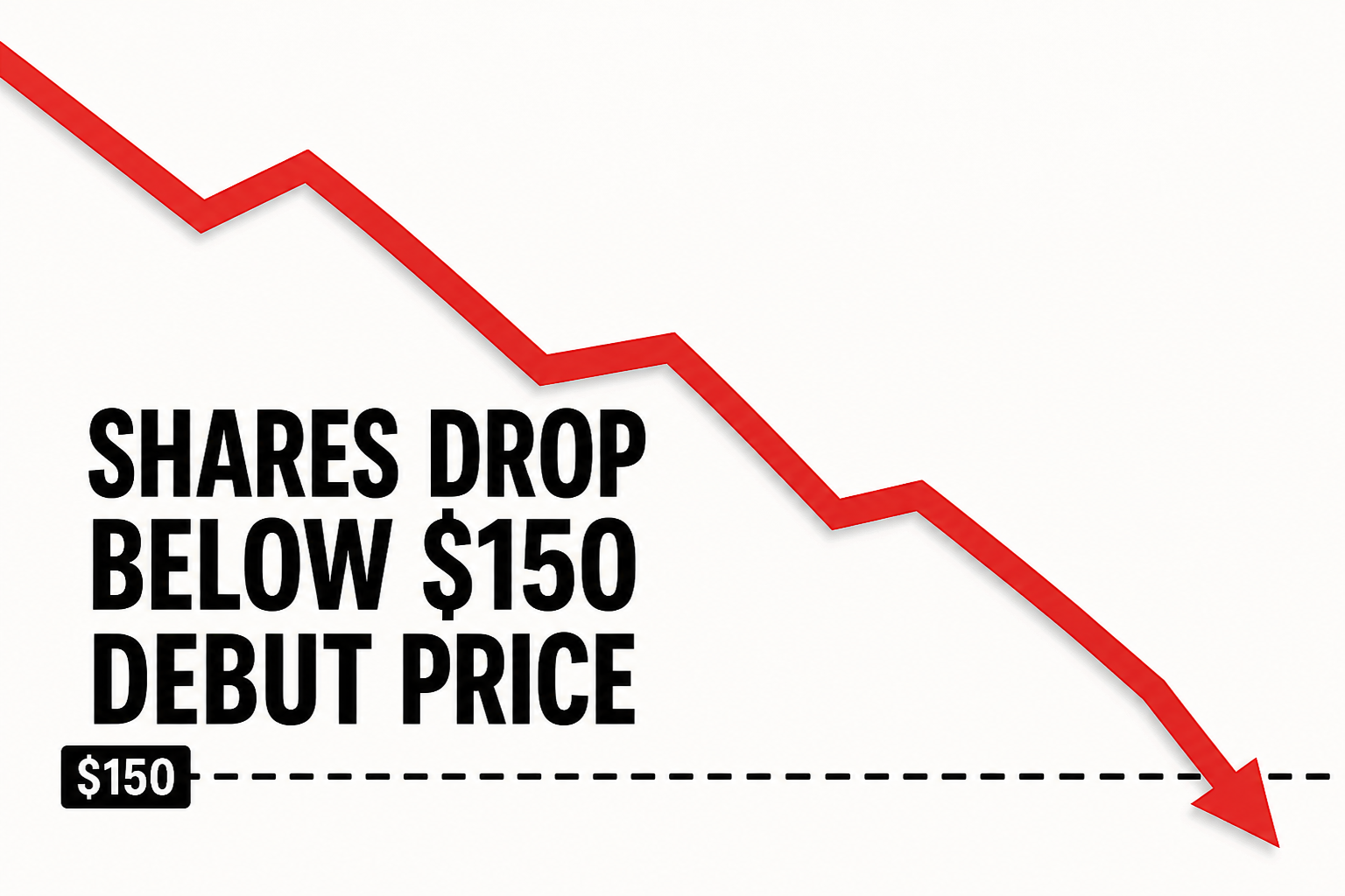 Shares Drop Below $150 Debut Price