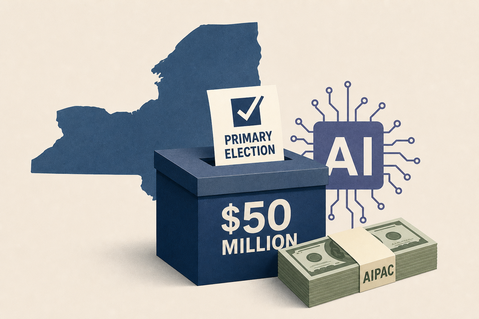 $50 Million Spent on N.Y. Primaries Includes A.I. and AIPAC Money