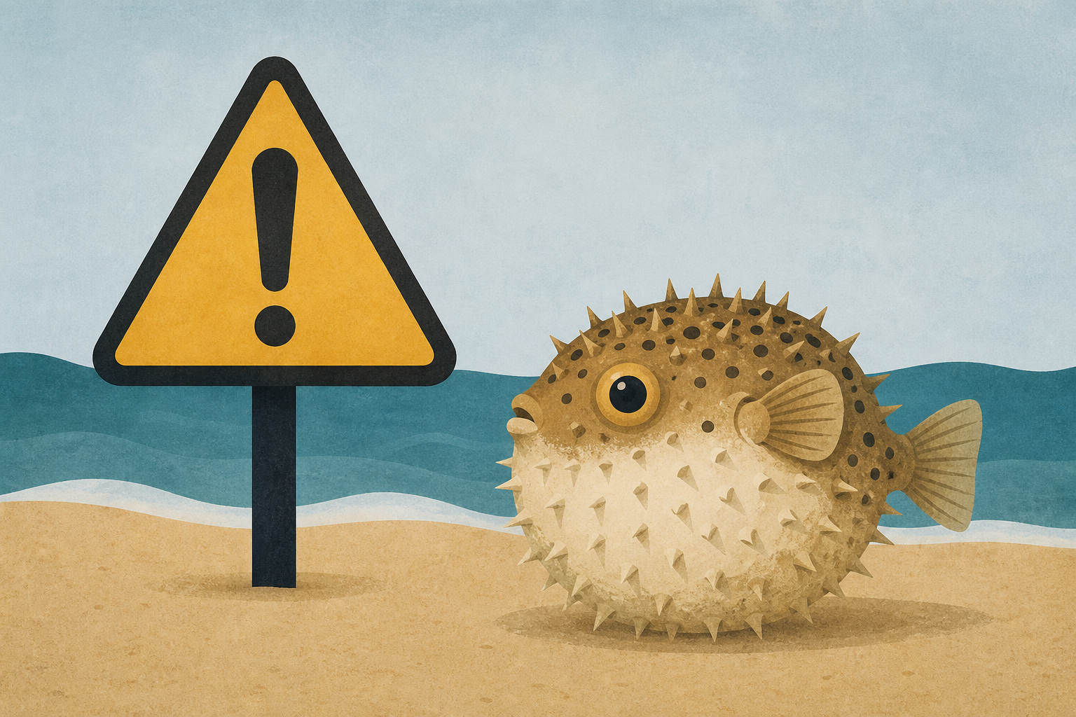 Officials warn beachgoers of invasive pufferfish capable of causing serious harm