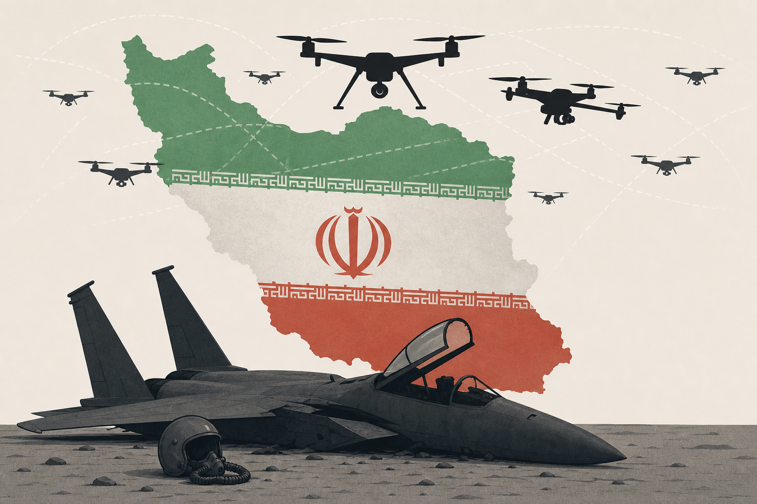 Downed F-15 Pilot Reported 'Minefield of Drones' Over Iran