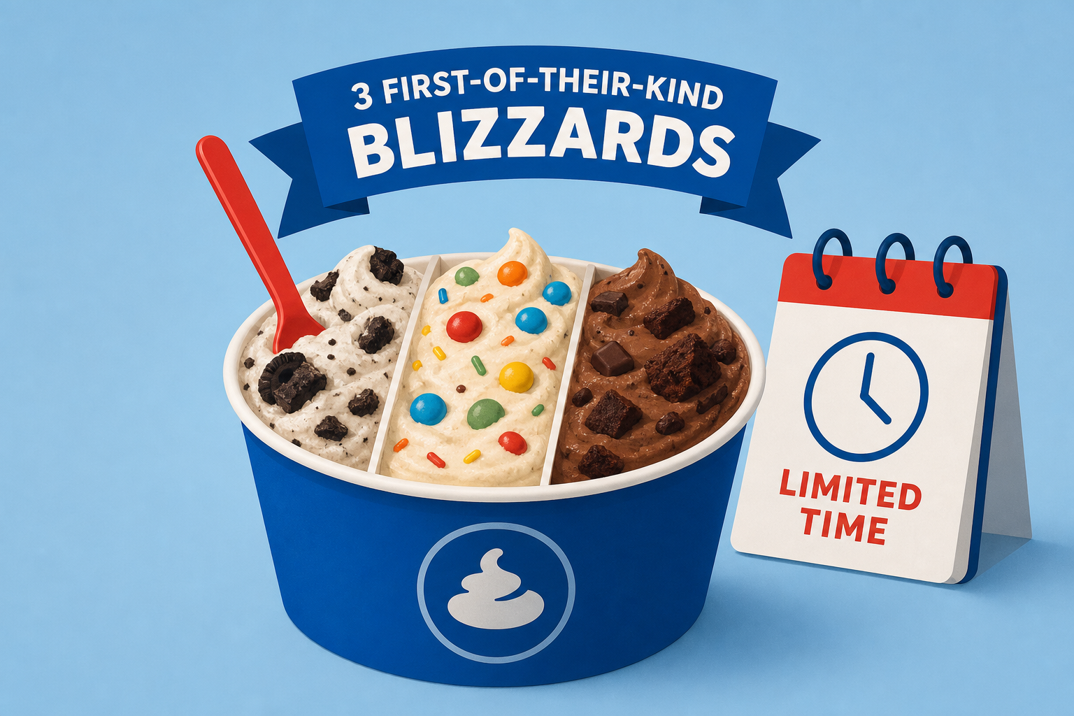 Dairy Queen Is Launching 3 First-Of-Their-Kind Blizzards for a Limited Time