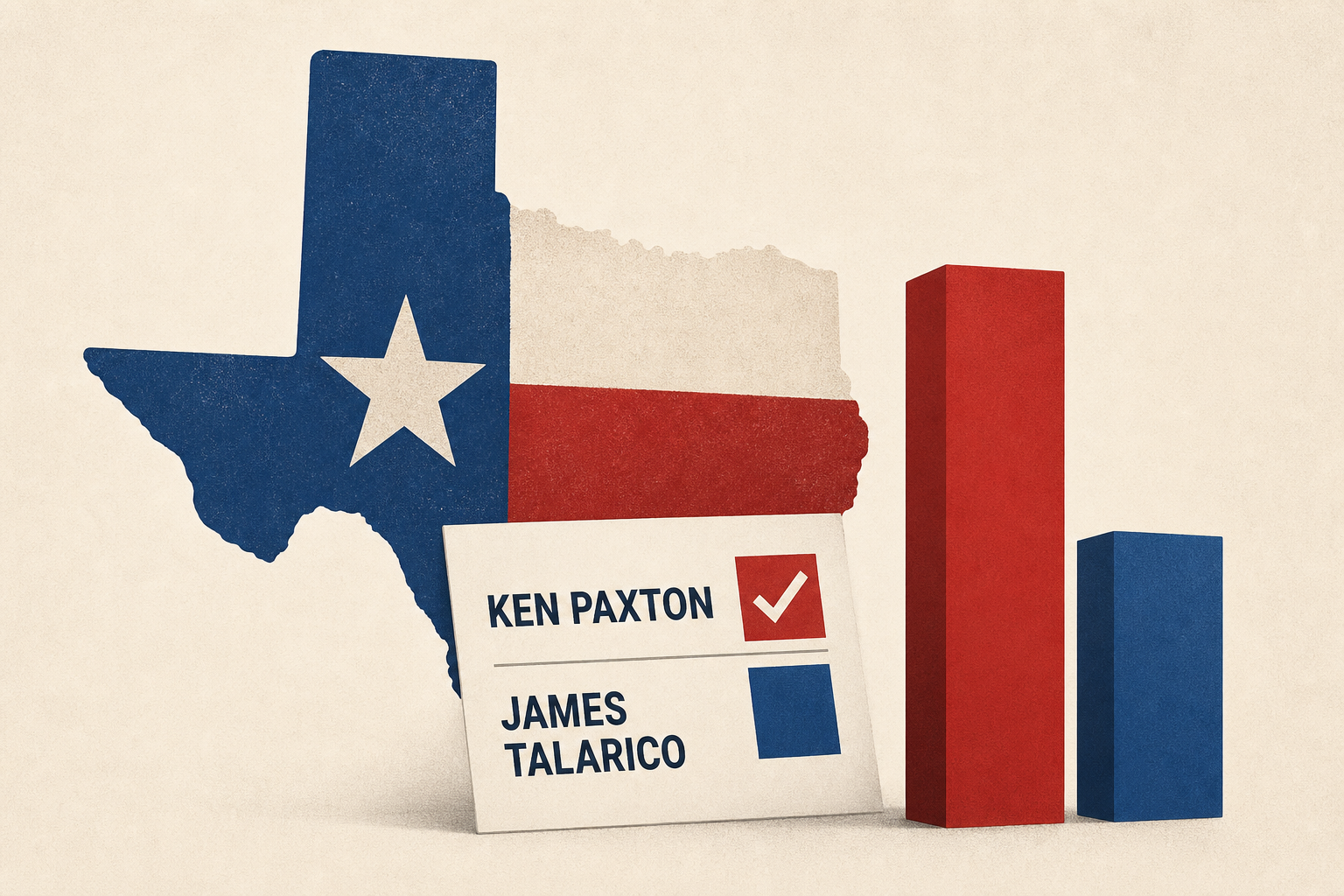 Ken Paxton leads James Talarico in Texas Senate race poll