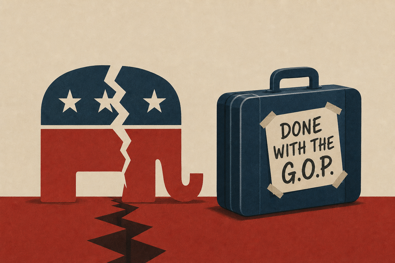 Tucker Carlson and Marjorie Taylor Greene Say They Are Done With the G.O.P.