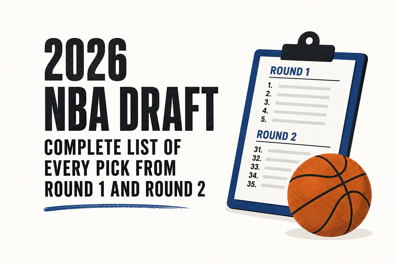 2026 NBA Draft: Complete list of every pick from Round 1 and Round 2