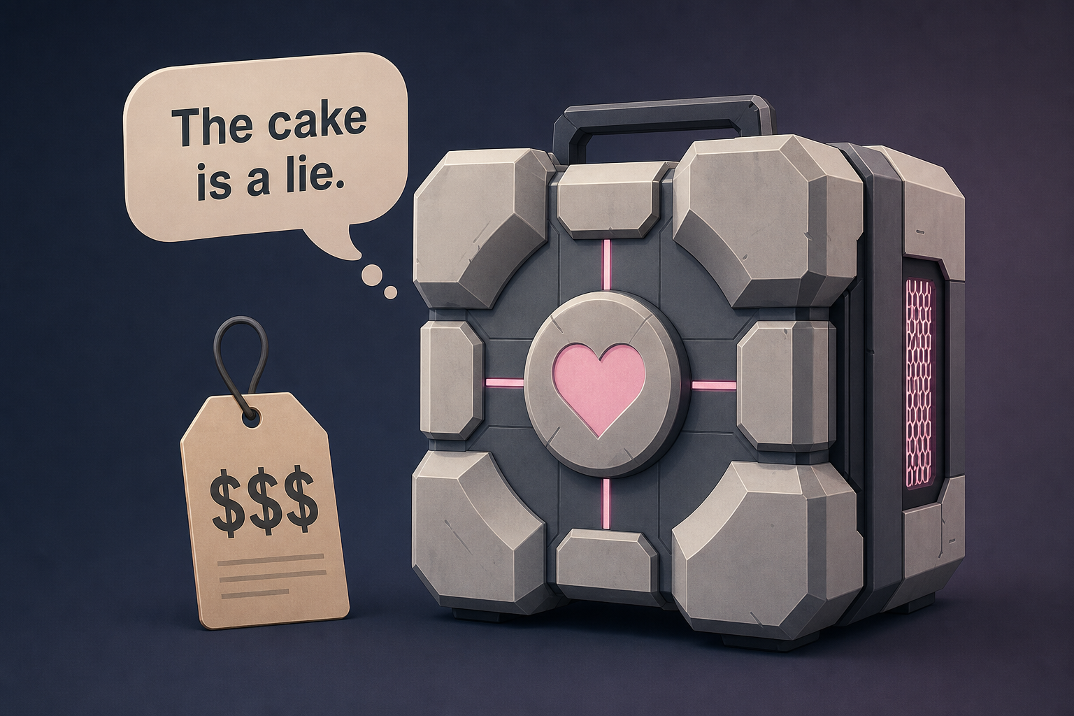 The Steam Machine's Companion Cube case is big, expensive, and based on a 19-year-old joke, so I hate how well-made it is