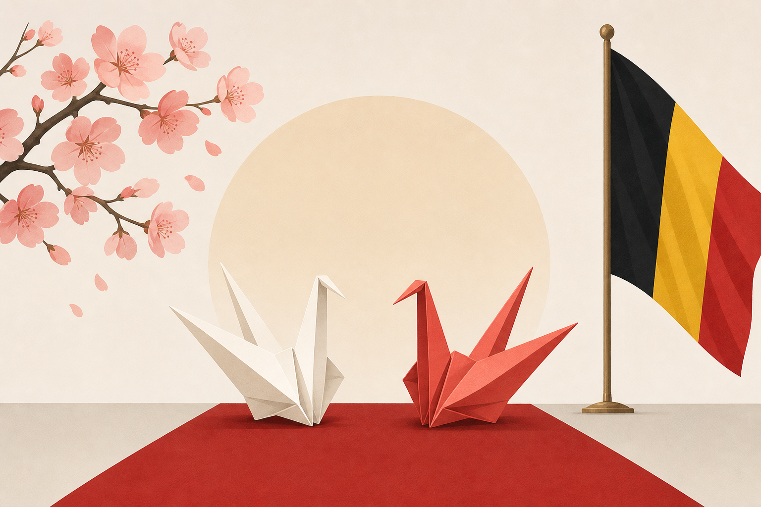 Japan's emperor and empress arrive in Belgium for state visit