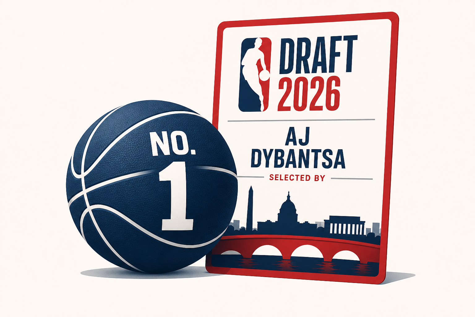 AJ Dybantsa selected by the Washington Wizards with the No. 1 pick in the 2026 NBA Draft