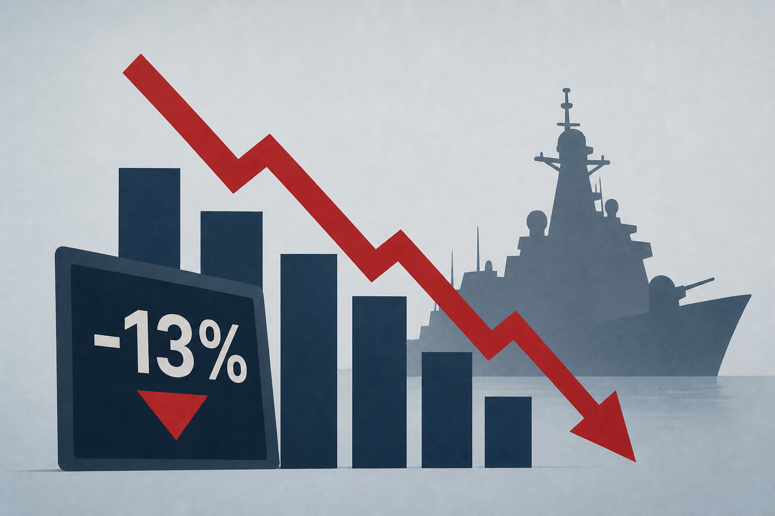 Rheinmetall plumments 13%; defense stocks fall on Germany warship plans