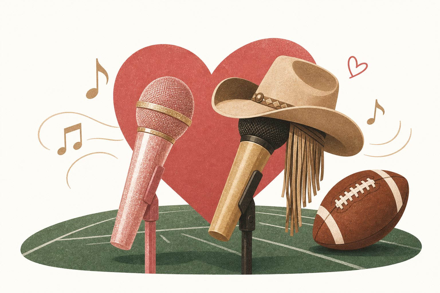 Taylor Swift and Lainey Wilson Duet 'Love Story' at NFL Party