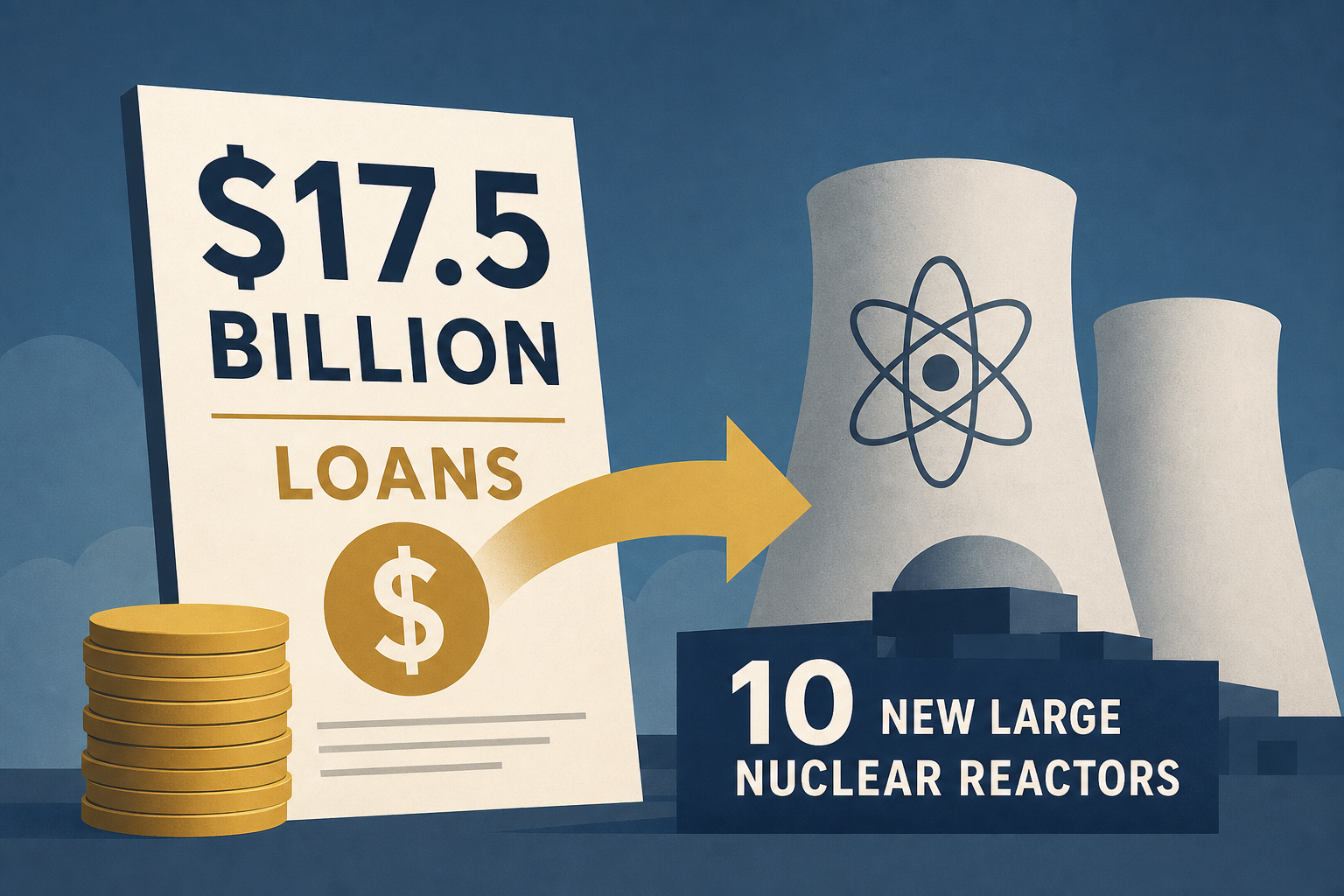 Trump administration announces $17.5 billion in loans for 10 new large nuclear reactors