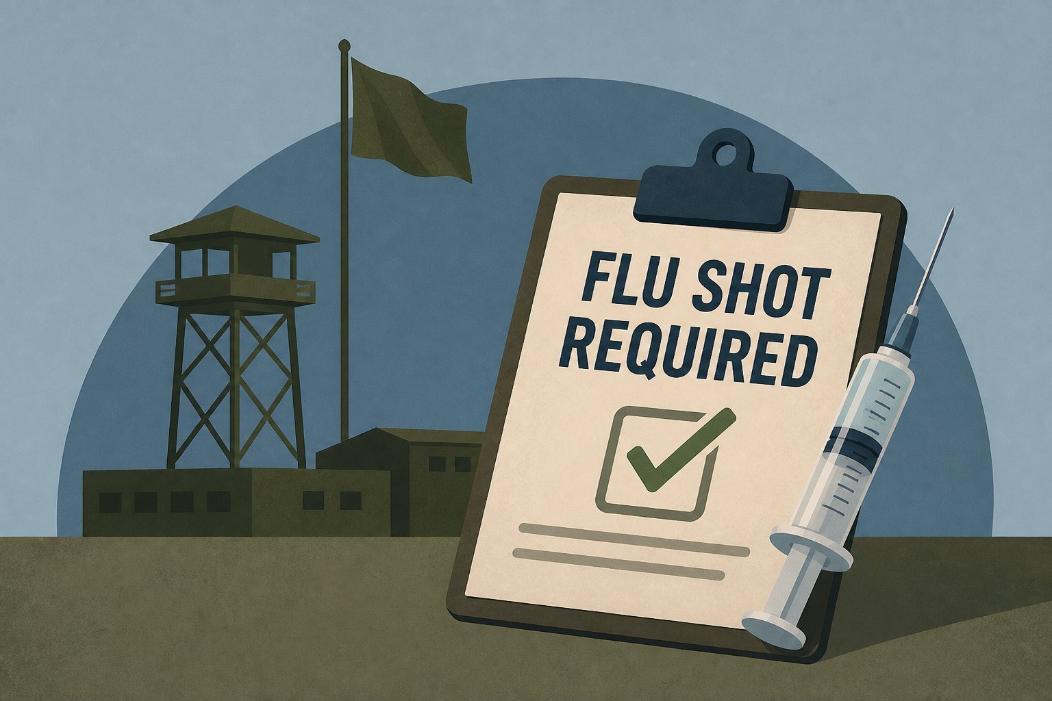 Military branches restore flu shot requirement after virus swept through base