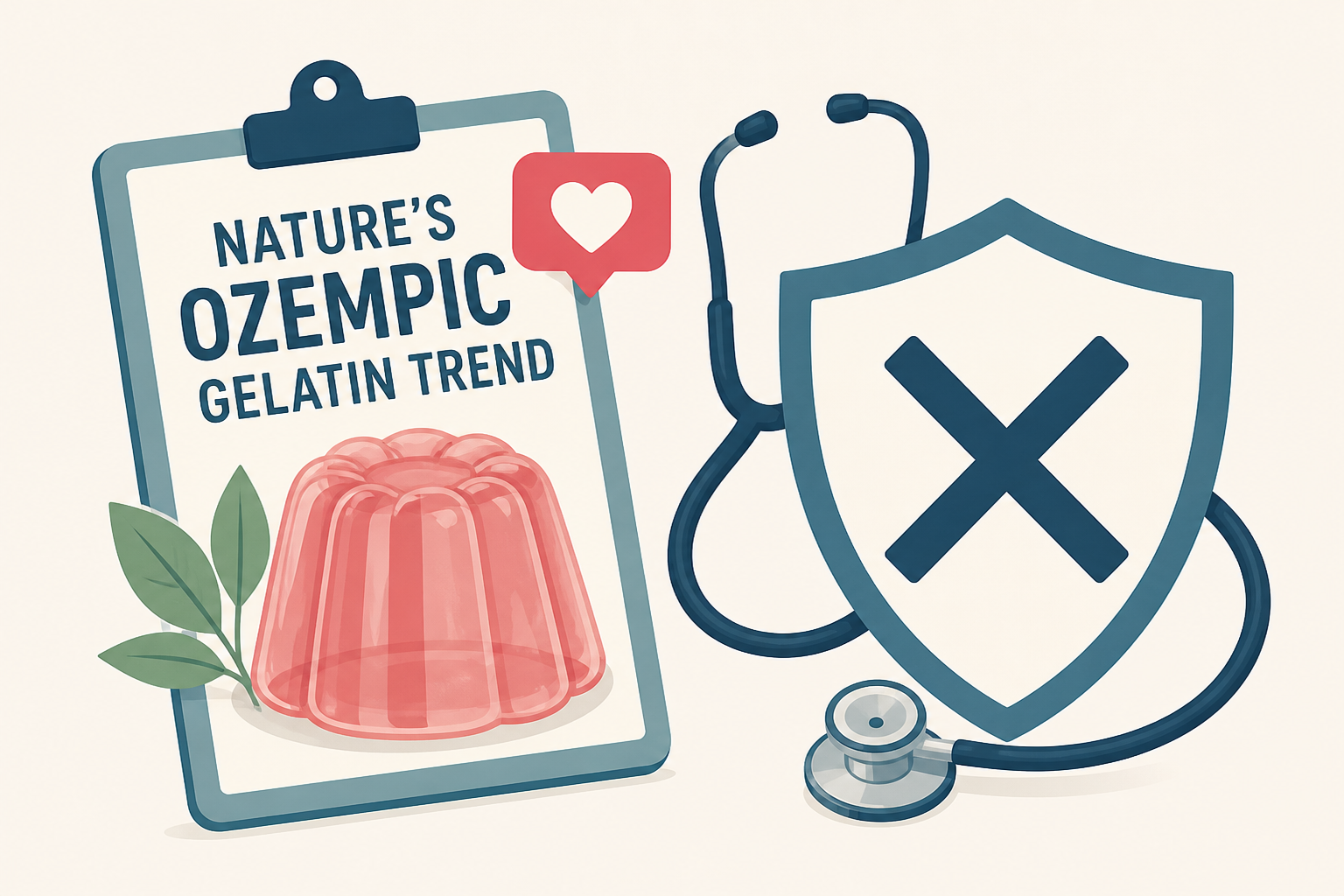 Doctor debunks 'nature's Ozempic' gelatin trend going viral on social media