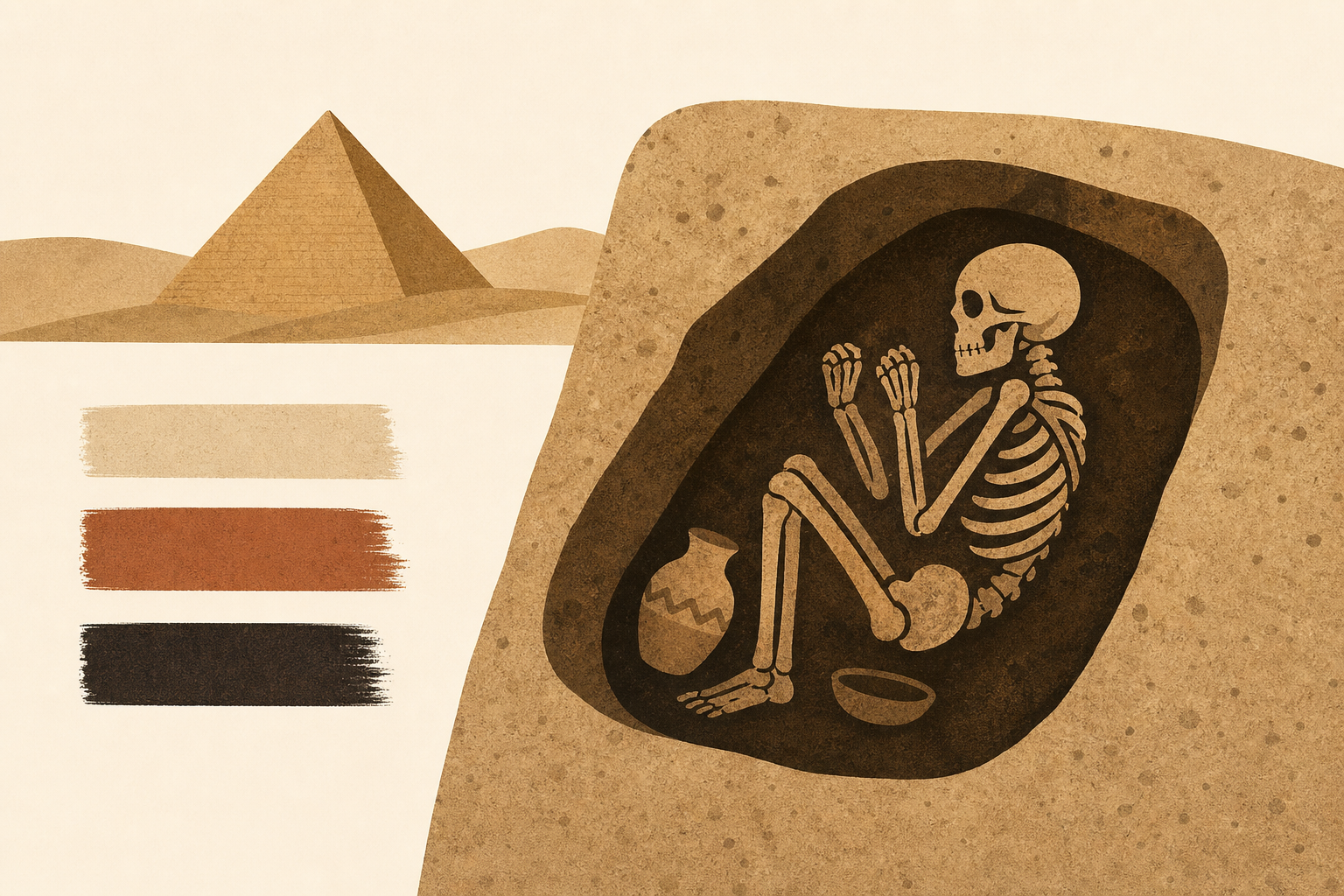 Remarkable photos show ancient human burials uncovered in Egypt, with clues to centuries of changing tradition