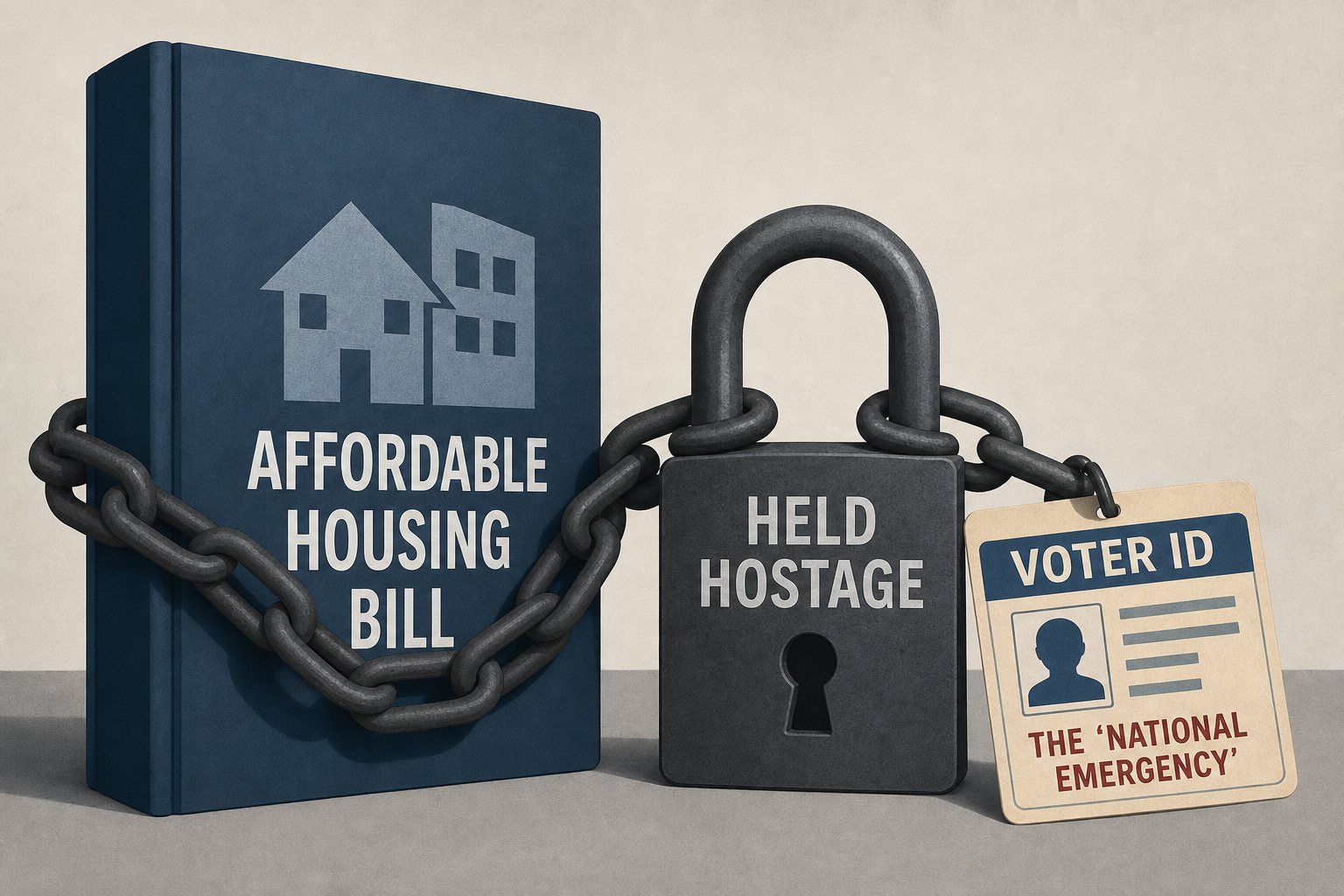 Trump holds landmark affordable housing bill hostage over his pet issue: The ‘national emergency’ of voter ID