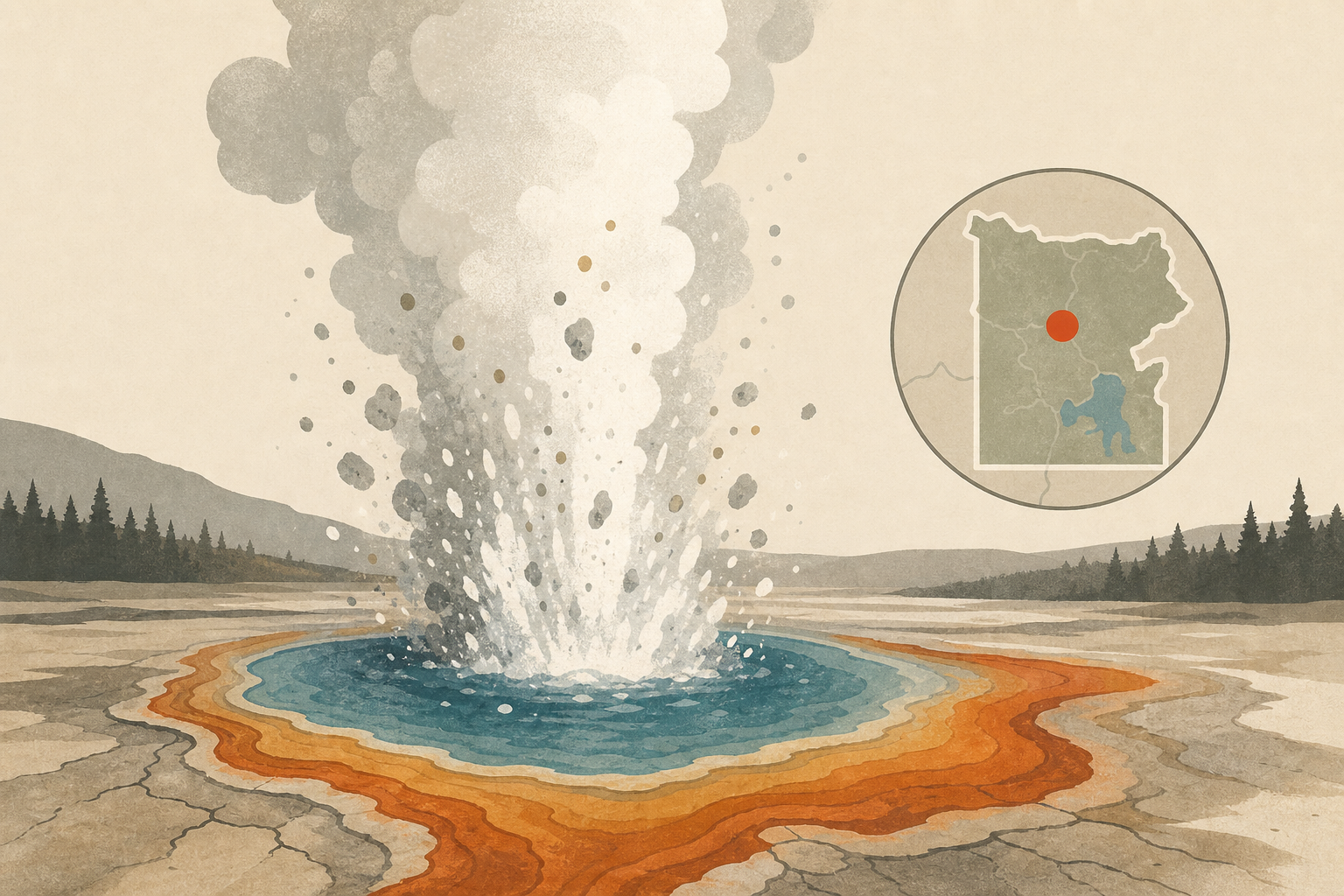 Another hydrothermal explosion has occurred at Yellowstone National Park
