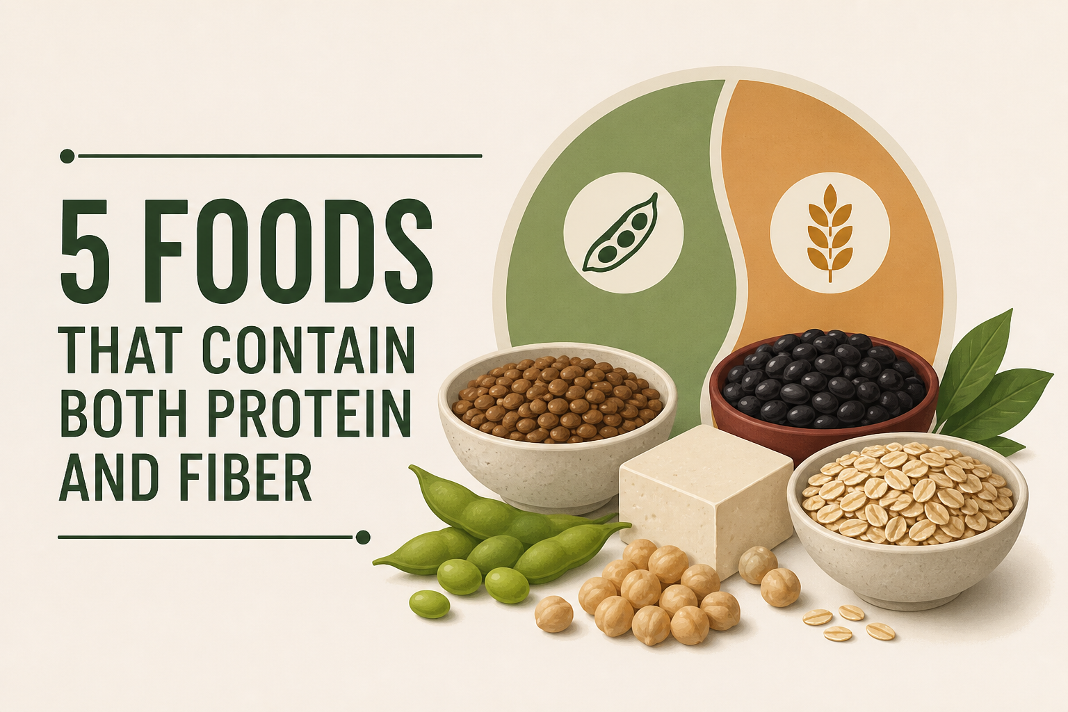 5 foods that contain both protein and fiber