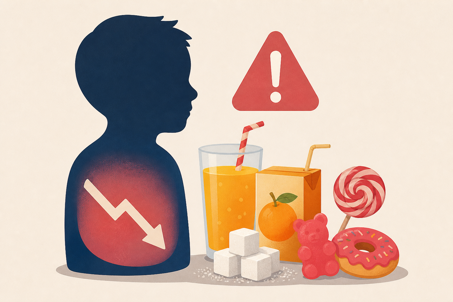 The negative impacts of fruit juices and other sugary treats for children