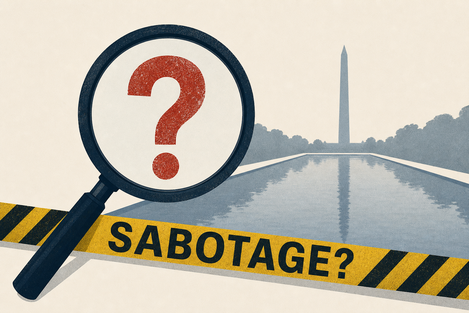 Trump under pressure to back up claim of sabotage at reflecting pool