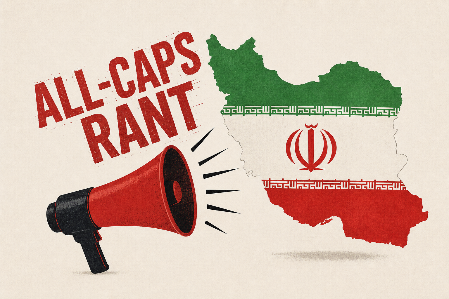 Trump Defends Iran in Wild All-Caps Rant