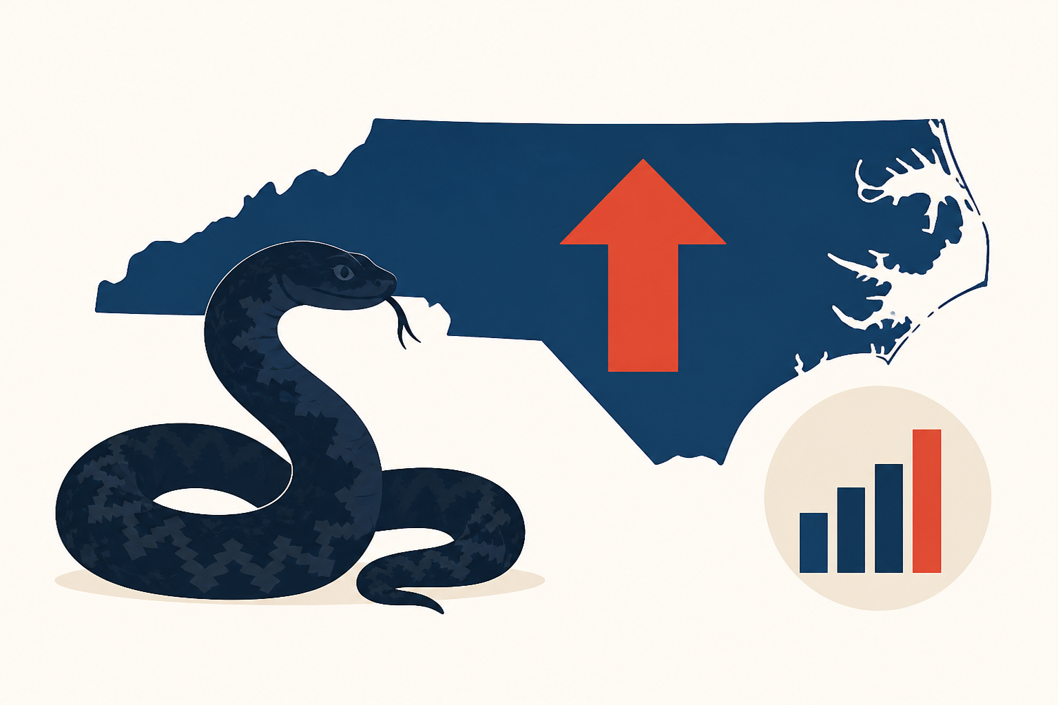 North Carolina has highest venomous snakebite rate in U.S., new report shows