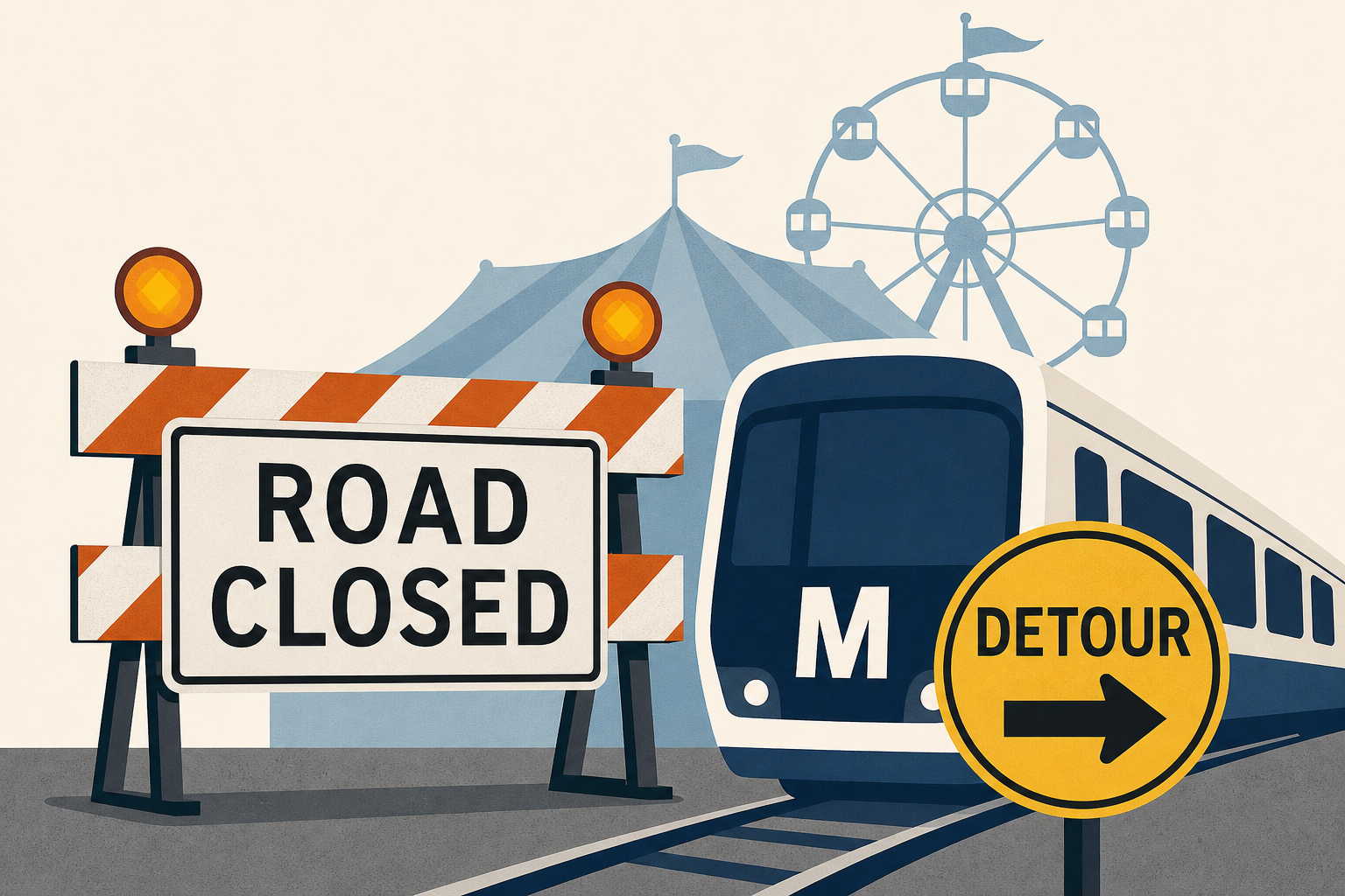 Road closures, Metro detours in effect for Great American State Fair