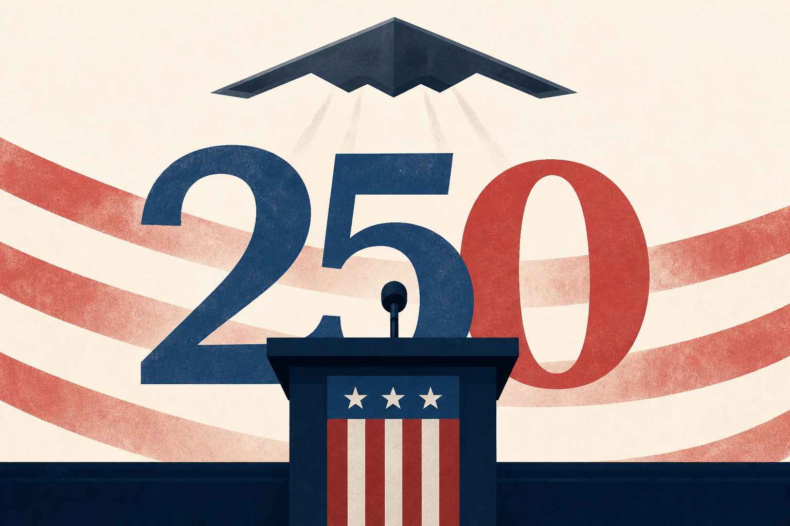 Stealth bomber flyovers, military bands and a presidential speech: Trump turns America 250 kickoff into a campaign-style rally