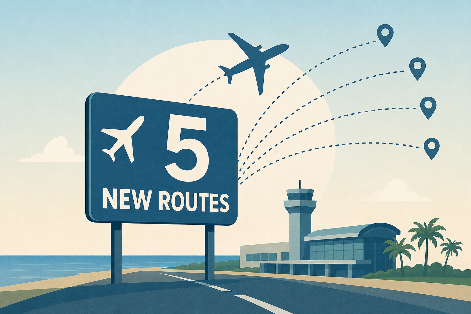 5 new routes coming to Vero Beach's airport