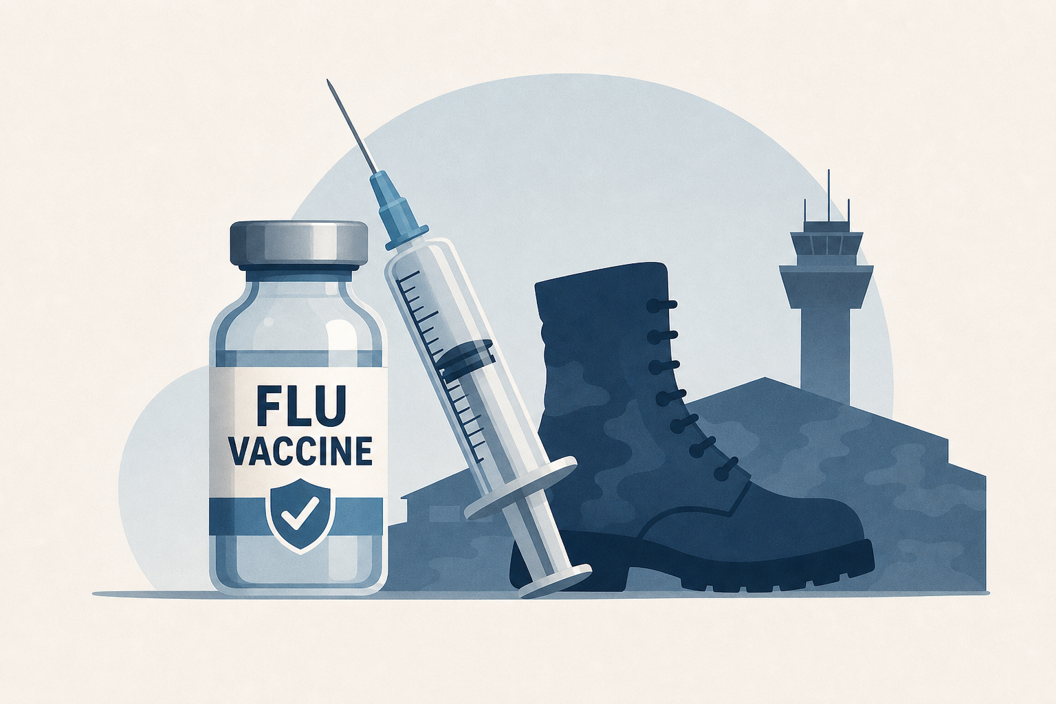 Military requiring flu vaccines for recruits as Air Force base deals with outbreak