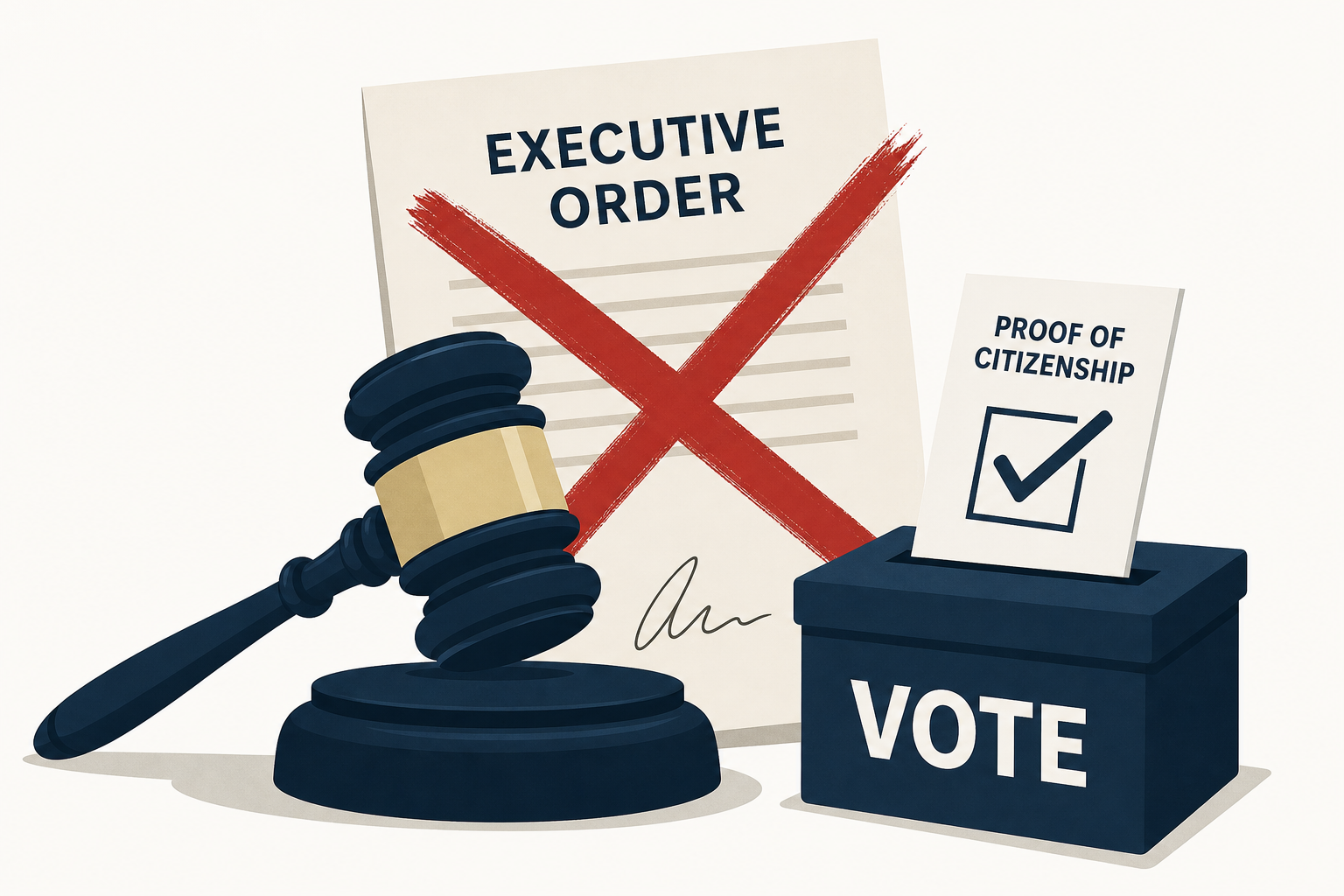 Federal judge strikes down Trump executive order on voter citizenship proof