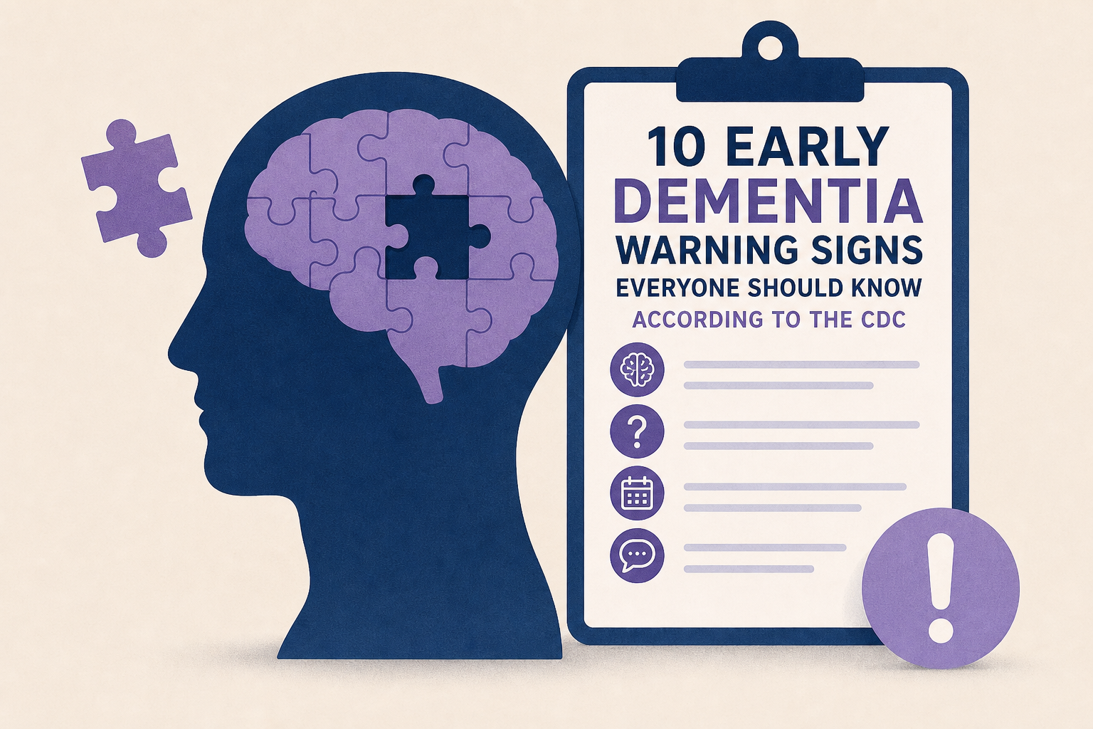 10 early dementia warning signs everyone should know, according to the CDC