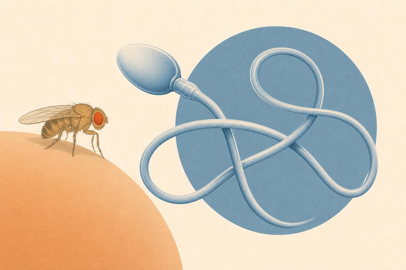 Fruit Fly Sperm Are Giant. How Do They Stay Untangled?